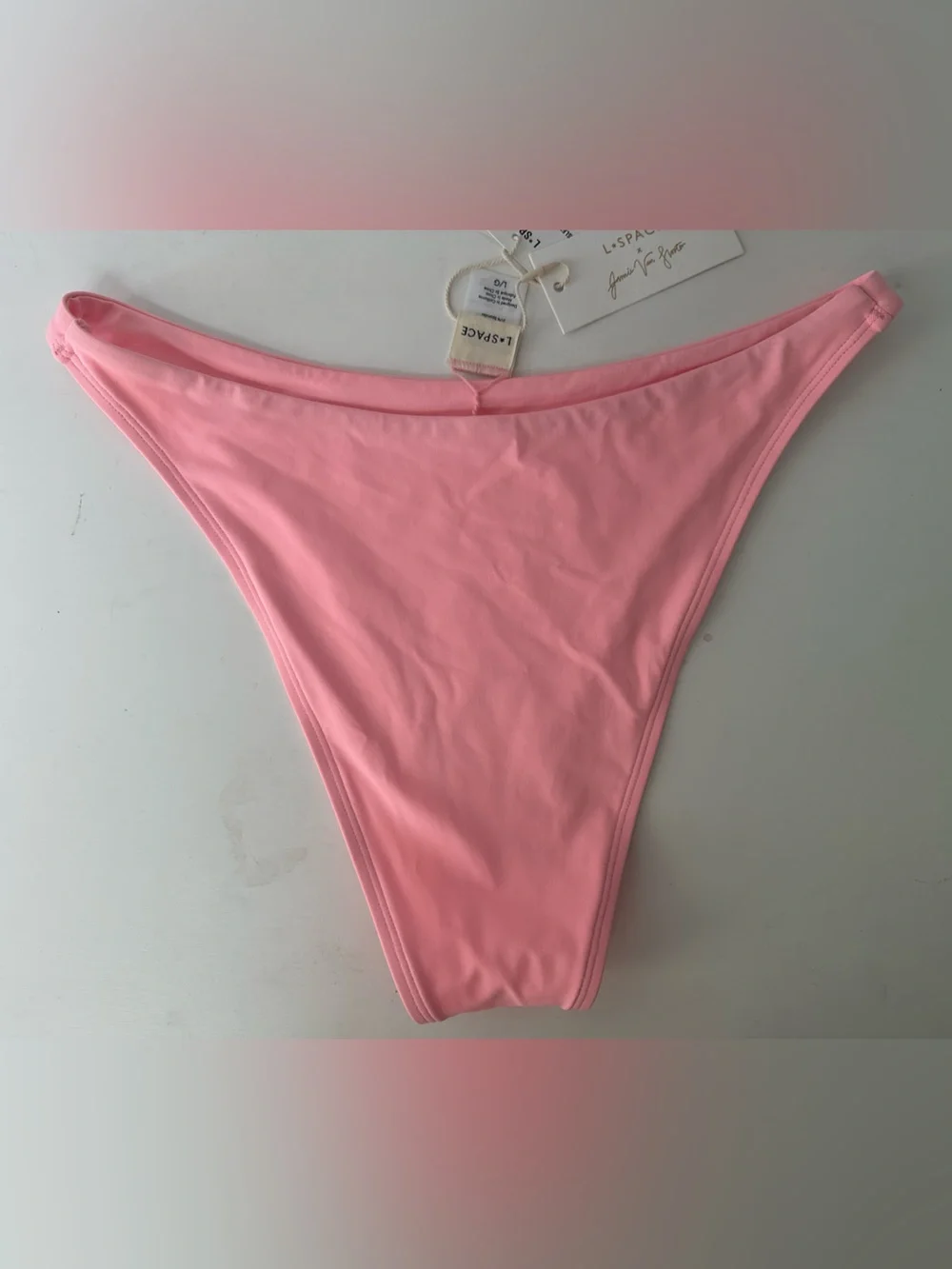 l*space Kerri Top (XL) & Leilani Bitsy Bottom (L) bikini set in Crystal Pink NWT